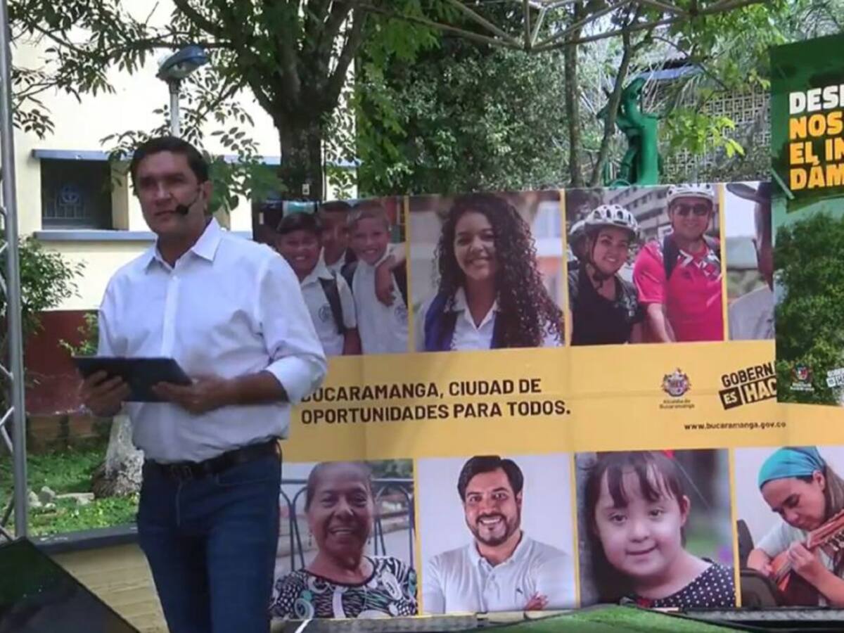 Alcalde anunció $627 mil millones para obras en Bucaramanga