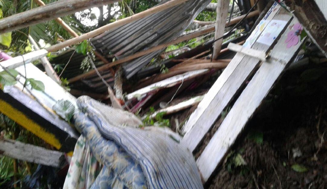 Foto archivo deslizamiento de tierra en Caldas