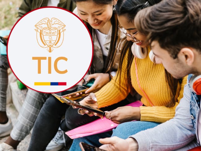 Imagen de referencia, foto Getty images y logo Min TIC