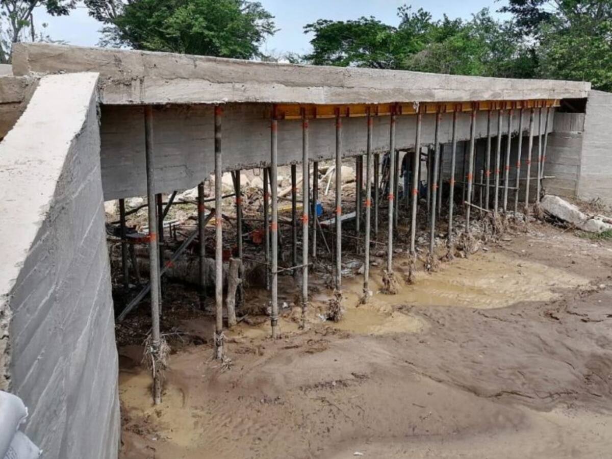 Lluvias no causaron daño en puente del arroyo Chiquito en Santa Catalina