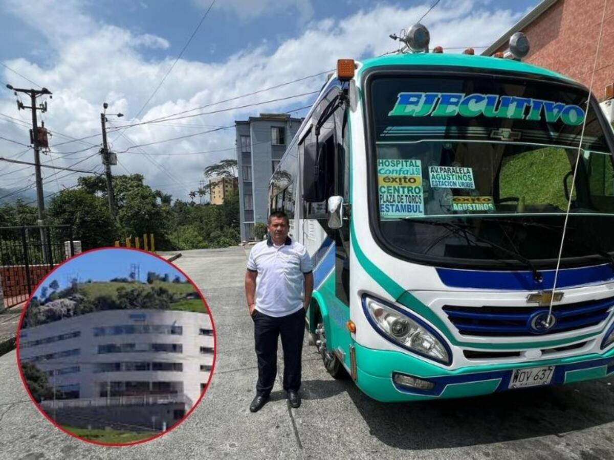 Conductor de autobús de Manizales aclamado como héroe por llevar a bebé pasajera a urgencias