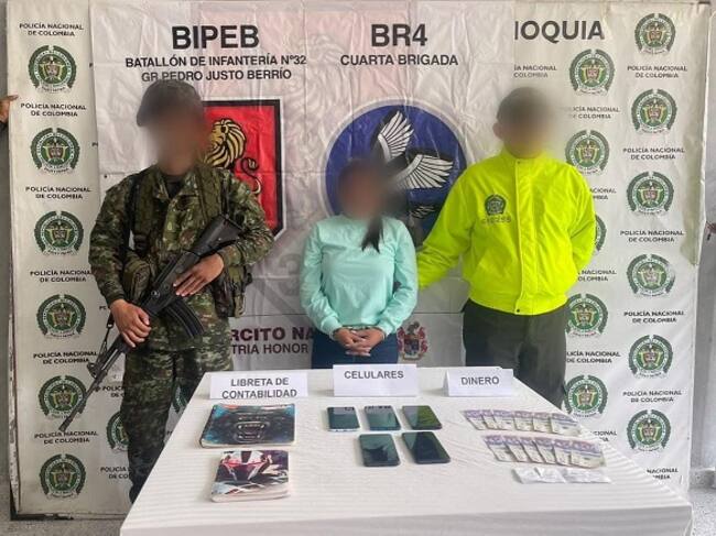 Alias Dayana, presunta coordinadora de finanzas del Clan del Golfo- foto Ejército