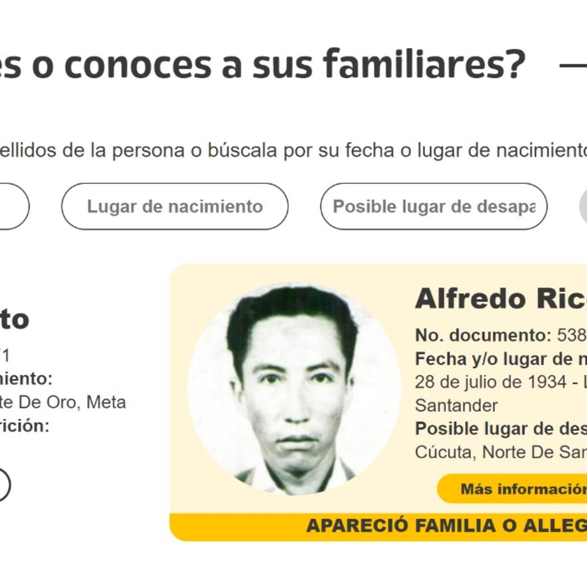 ¿Tiene un familiar desaparecido por el conflicto armado?: Página web tiene nuevos datos