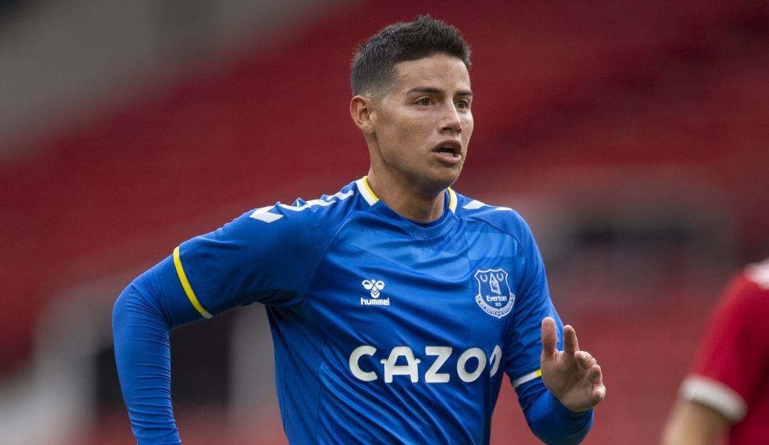 James Rodríguez estuvo presente en el último amistoso ante el Manchester United.