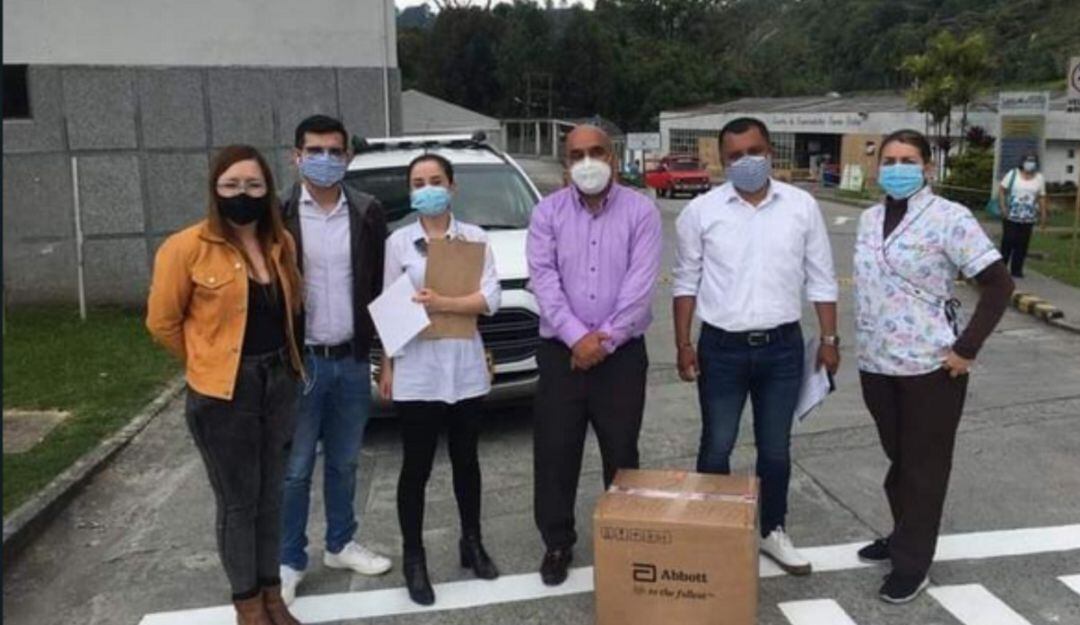 Entrega de pruebas de antígenos en Caldas 