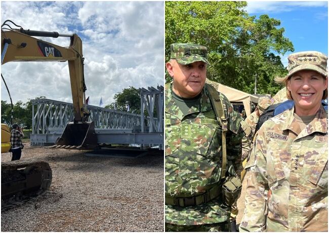 Colombia recibe 10 puentes valorados en 100 millones de dólares, para atender emergencias