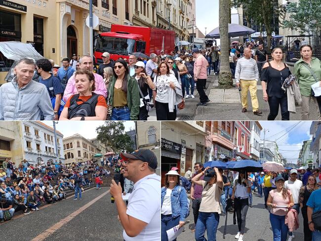 Las segunda jornada del paro departamental de docentes se desarrolló en Manizales, Salamina, Anserma y La Dorada.