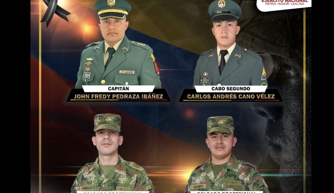 Militares muertos en combate