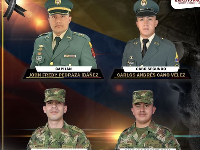 Militares muertos en combate
