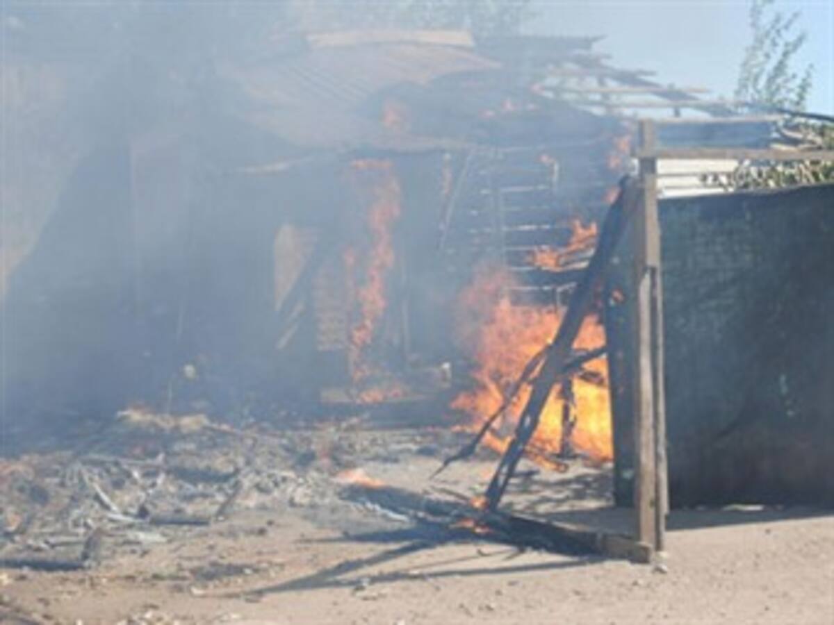 Incendio en Manizales desa seis familias damnificadas