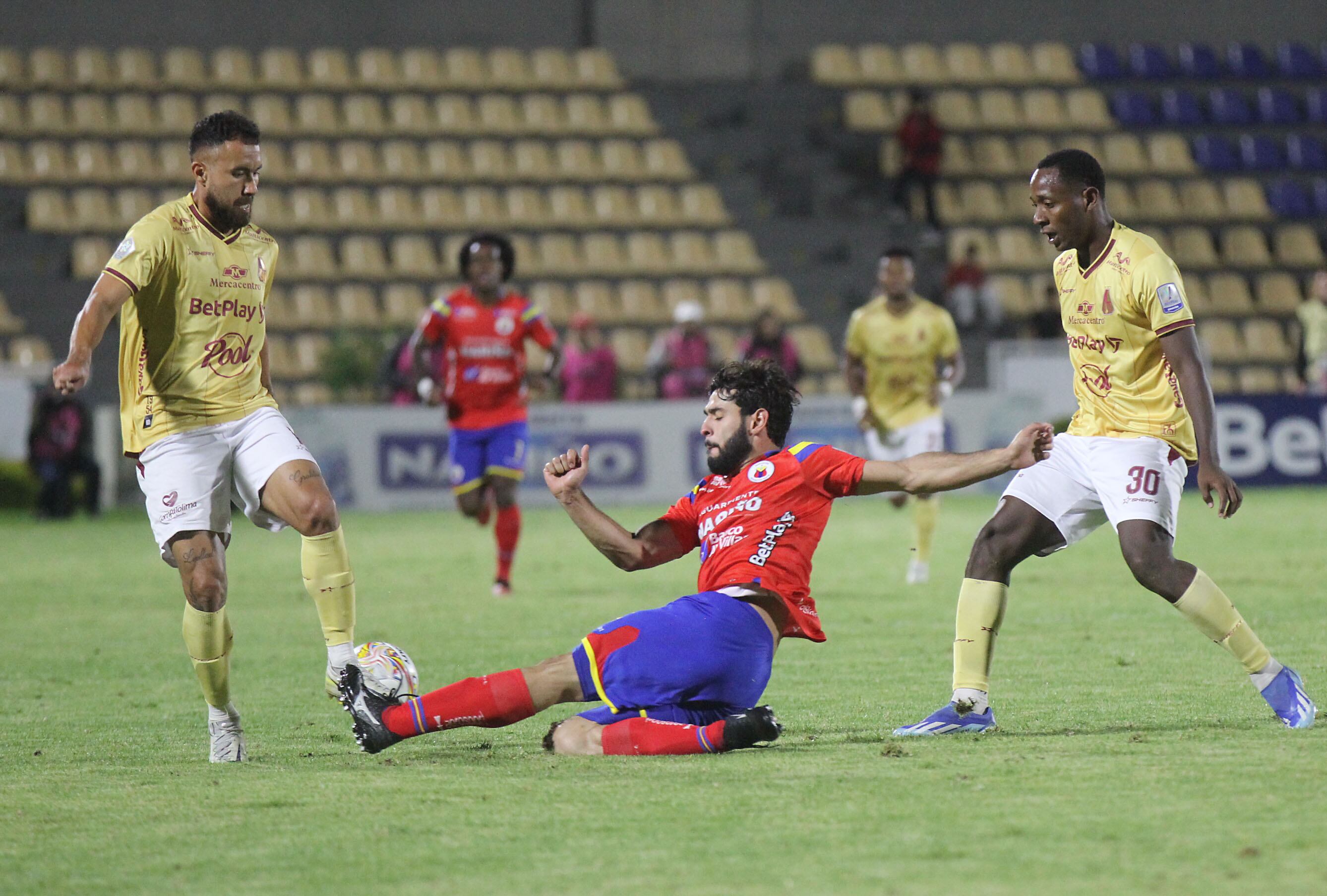 Partido Deportivo Pasto vs Deportes Tolima. Estadio Departamental Libertad de Pasto. Liga BetPlay 2024, segunda fecha.