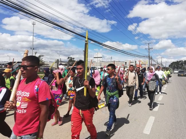 U’was de Boyacá se suman a protesta indígena para reforzar minga del Cauca