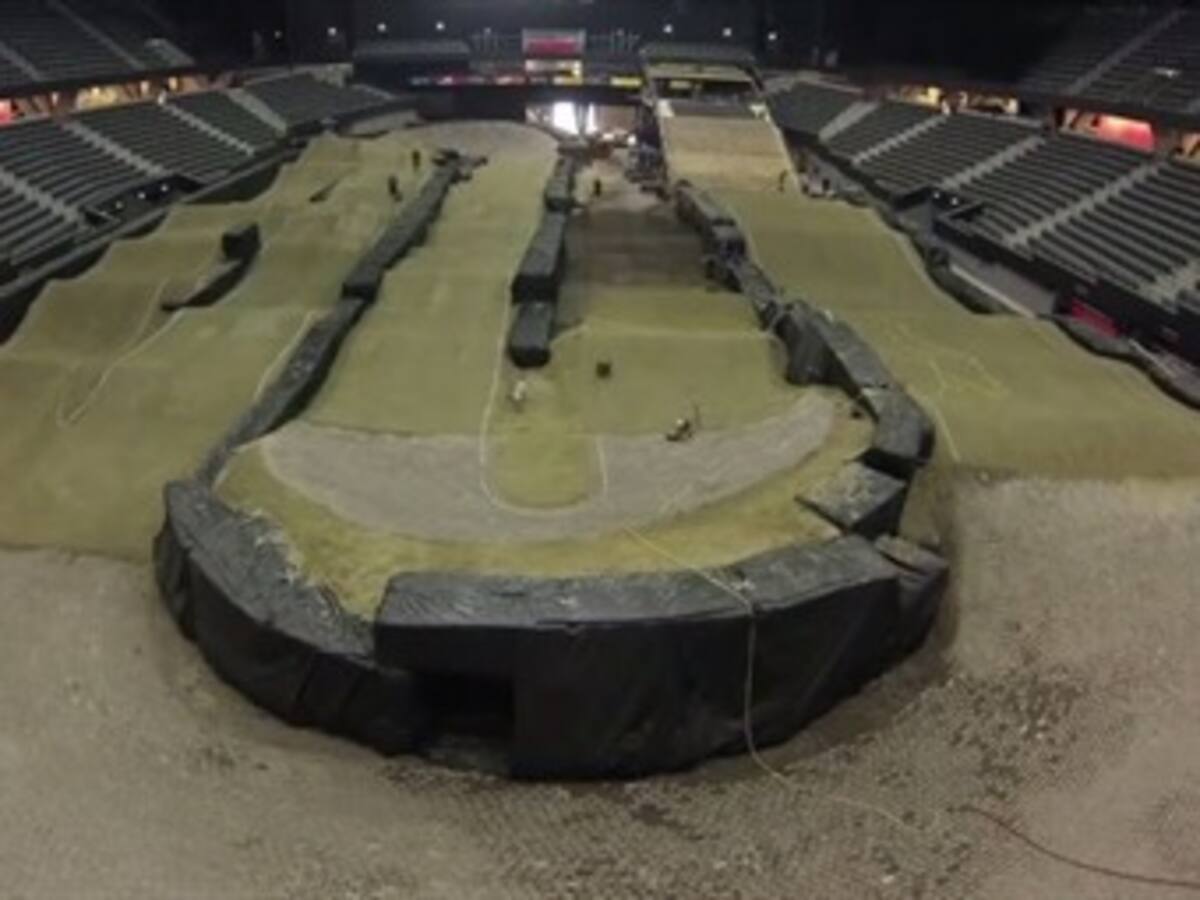 El timelapse de la pista de Ahoy, Holanda, sede del Mundial de BMX