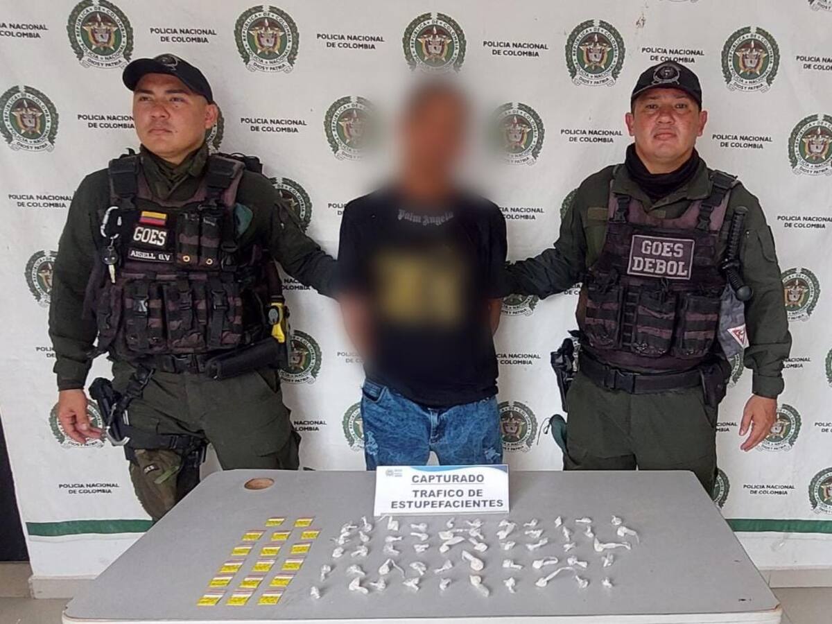 Cayó alias ‘El Brayan’ con 95 dosis de base de coca en Arjona, Bolívar: así fue su captura