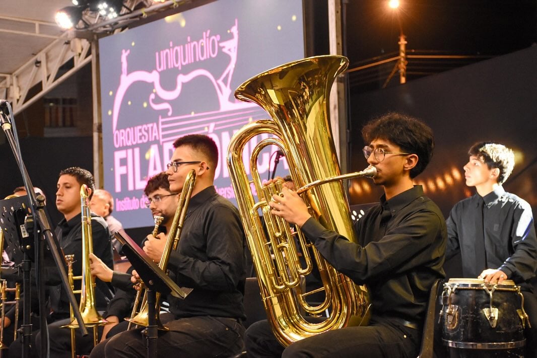 Primer concierto de la Orquesta Filarmónica de la Universidad del Quindío. Foto: Cortesía Universidad del Quindío