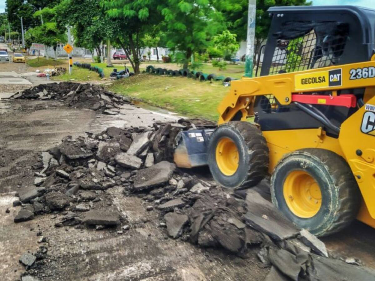 Alcaldía de Cartagena inició intervención en vía de Los Caracoles
