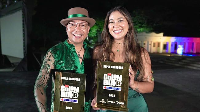 Herwin Carreño y Dazzling Geymar, ganadores de Colombiar 4 generaciones. Foto: Fontur.