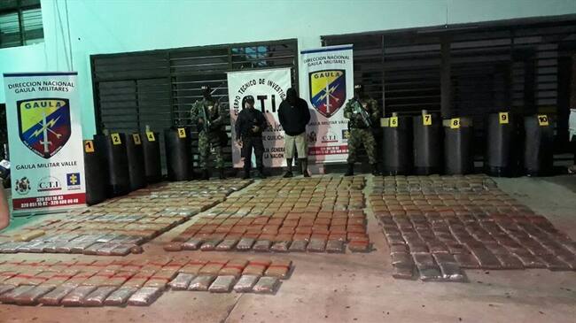 En Cauca incautan marihuana que sería llevada a Chile y Bolivia. Foto: Ejército Nacional