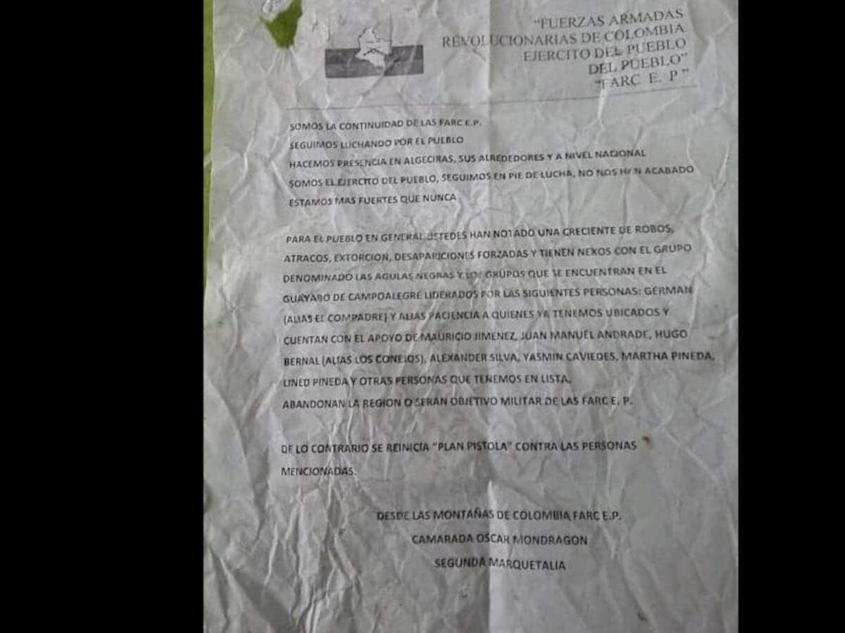 180 desplazamientos en el 2020 genera violencia en Algeciras Huila