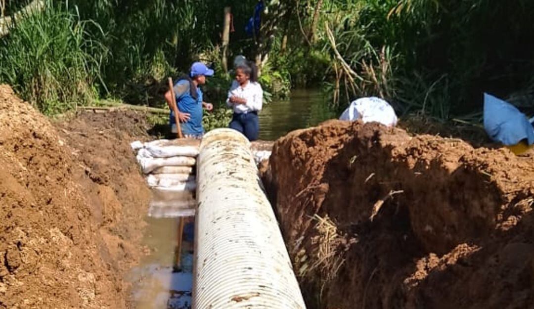 Así avanzan los trabajos para restablecer el servicio de agua en Montenegro