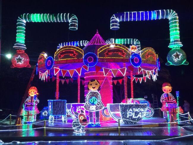 Prueba de alumbrados navideños