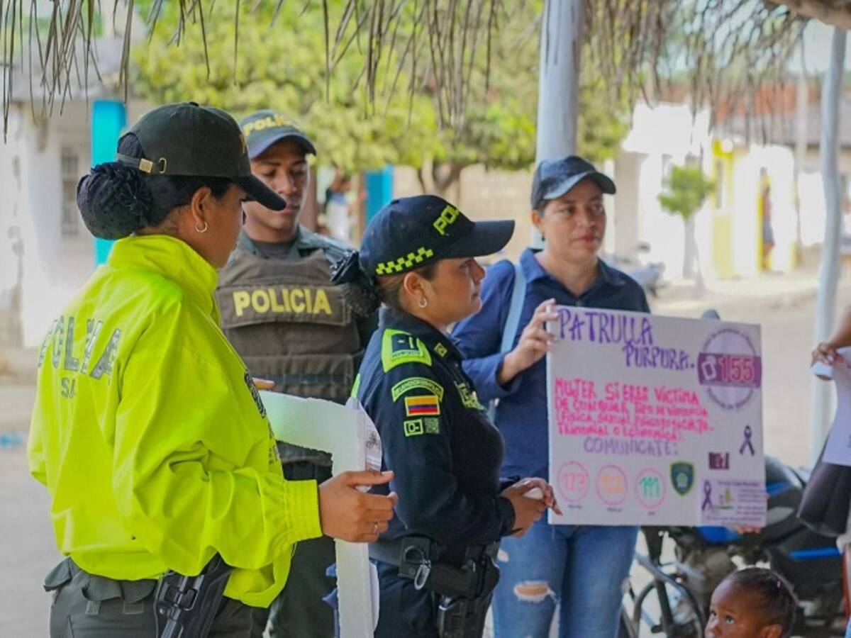 Policía realizó campaña de prevención contra la violencia de género en María La Baja