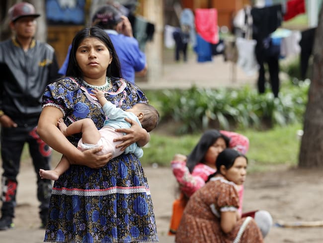 La Alcaldía de Bogotá continúa acompañando el retorno de la comunidad Emberá EFE/ Mauricio Dueñas Castañeda ARCHIVO