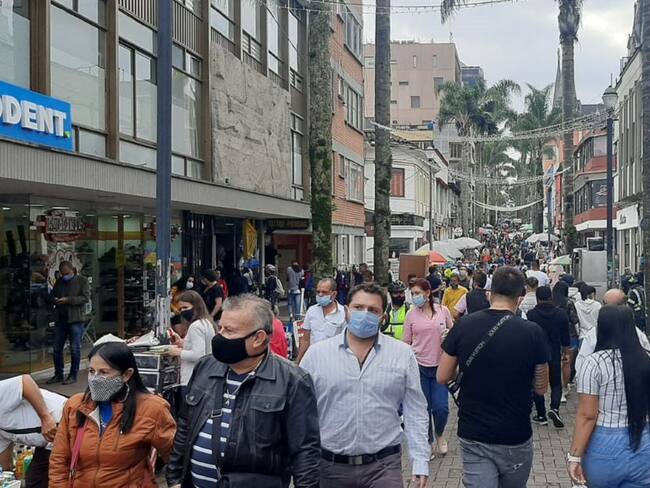 Carrera 23 en medio de la Feria de Manizales