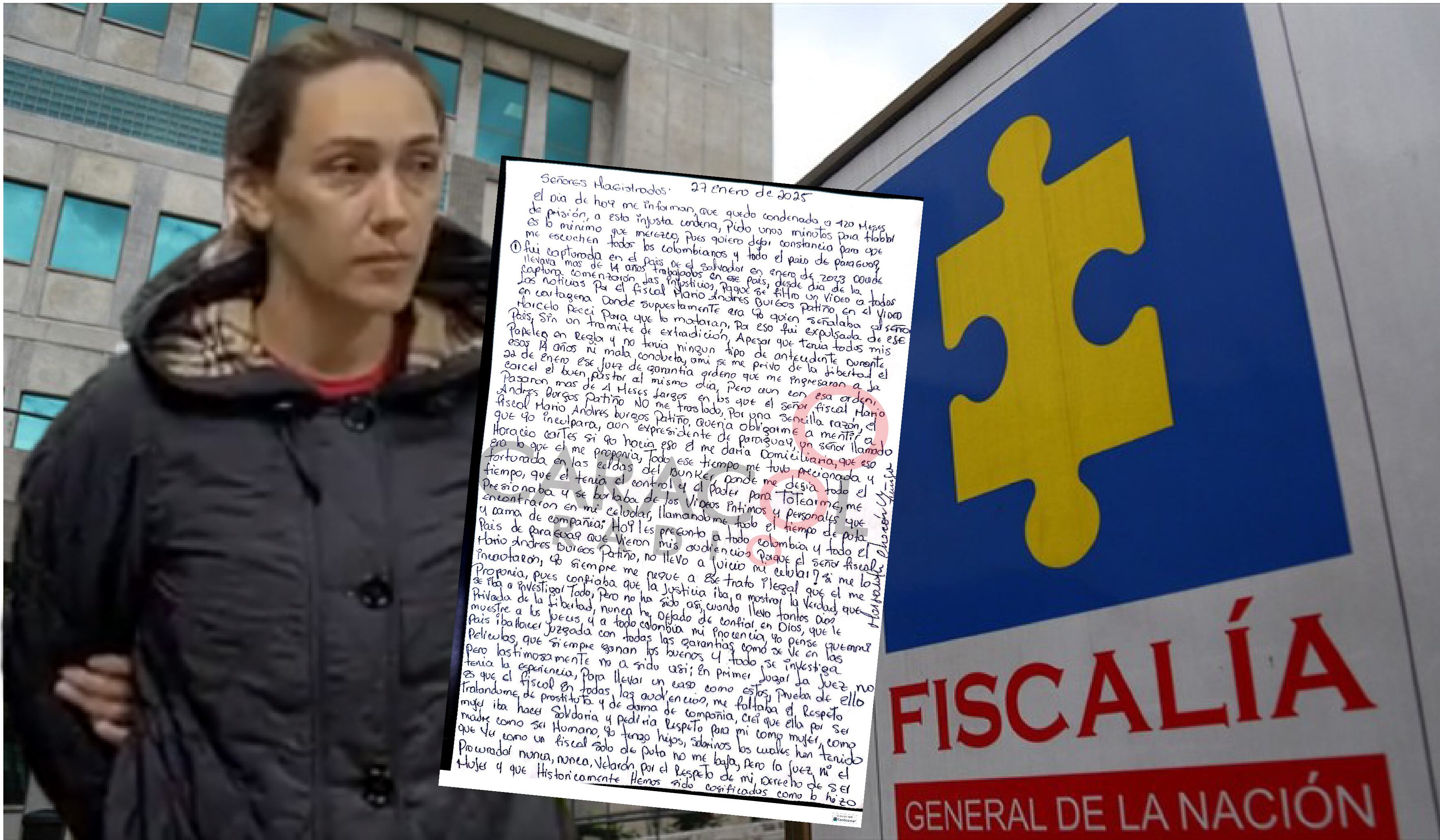 La carta de Margareht Chacón en el caso Pecci