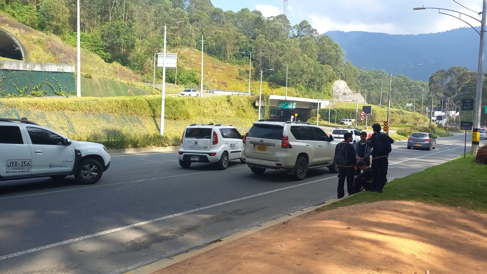 Protesta túnel Oriente- foto cortesía