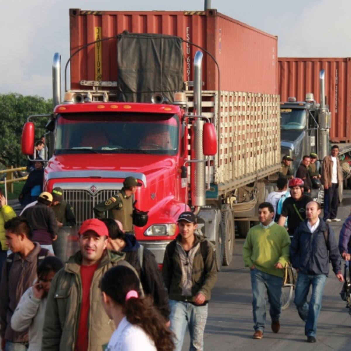 Tensa calma en Boyacá por paro camionero