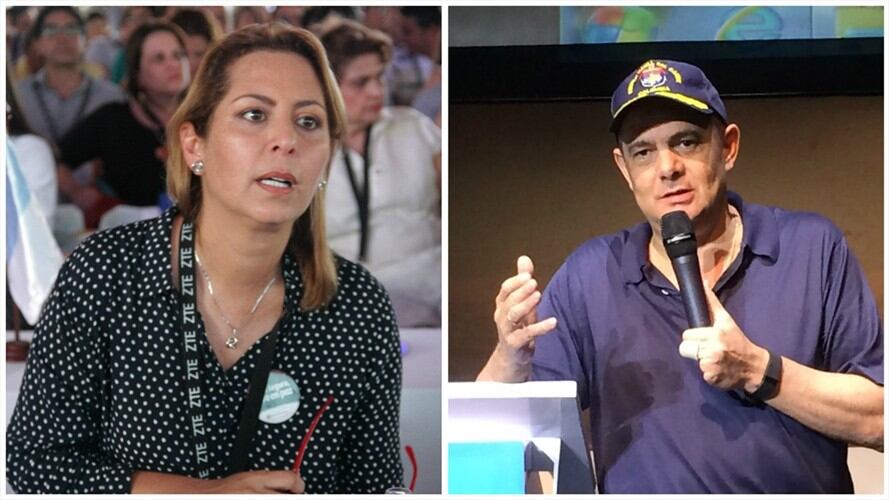 Marcela Amaya, gobernadora del Meta. (izquierda. Germán Vargas Lleras. Derecha . Foto: Colprensa - Diego Pineda)-(Colprensa - Juan Manuel Cantillo9).