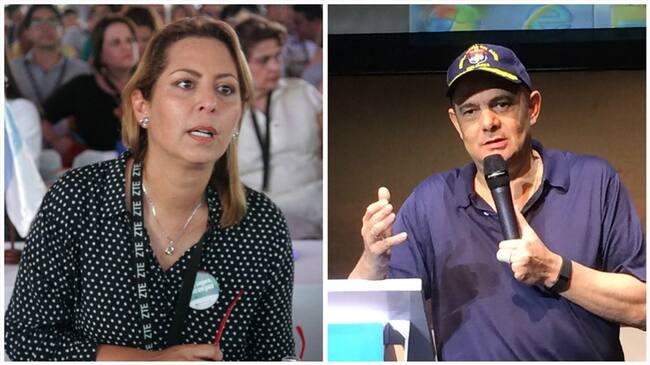 Marcela Amaya, gobernadora del Meta. (izquierda. Germán Vargas Lleras. Derecha . Foto: Colprensa - Diego Pineda)-(Colprensa - Juan Manuel Cantillo9).