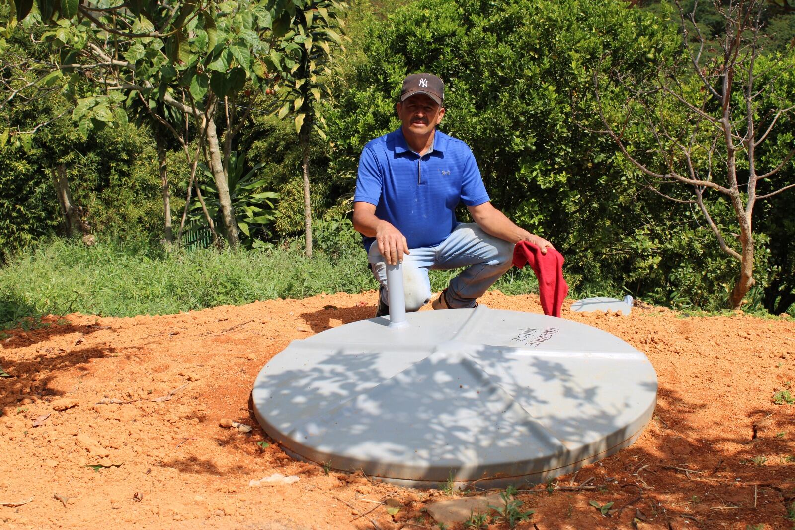 Pozos sépticos instalados en San Sebastián de Palmitas. Foto: Alcaldía de Medellín.