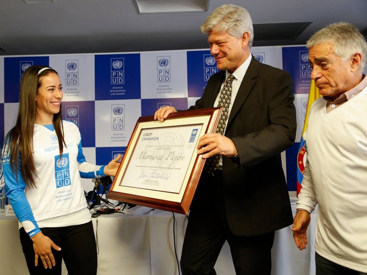 Mariana Pajón fue designada campeona de La Paz y el desarrollo sostenible