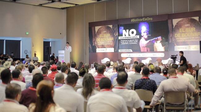 Foro delimitado al aprovechamiento real de la minería. Foto: Prensa Gobernación de Bolívar