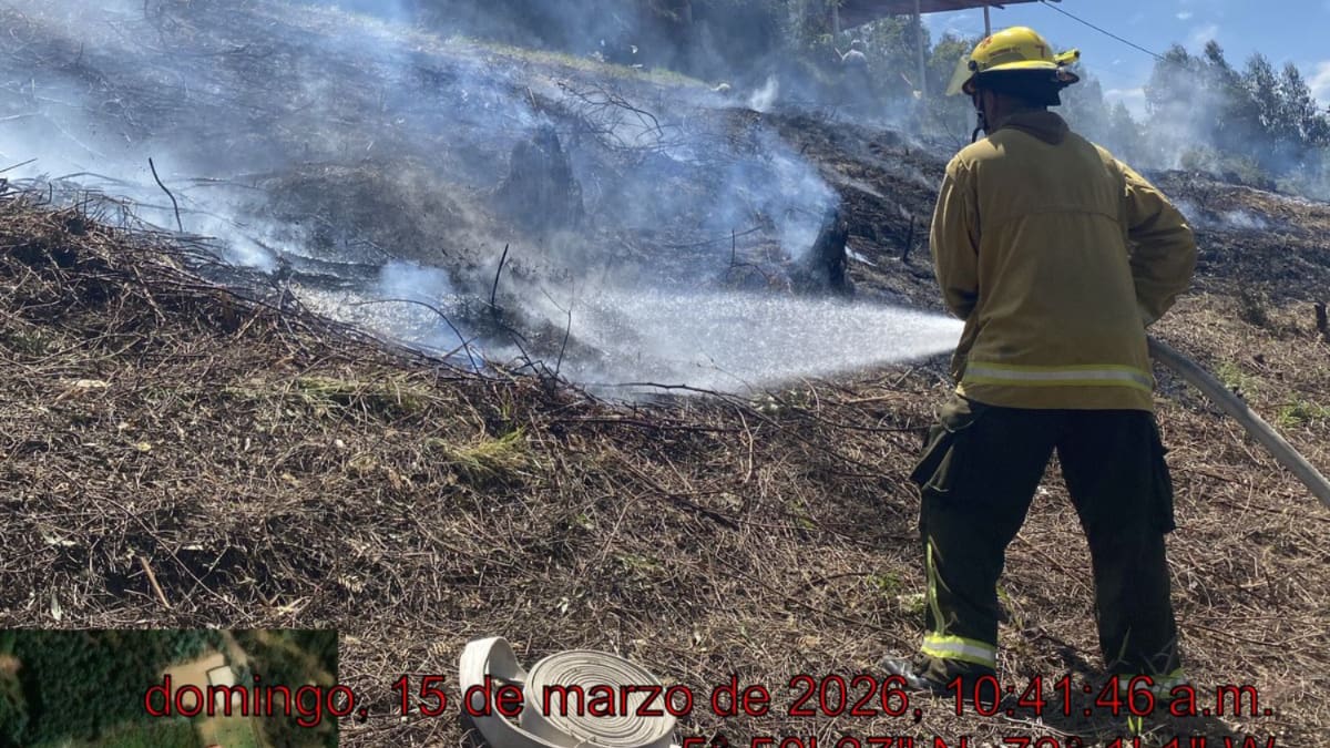 Boyacá entre incendios y lluvias: más de 215 hectáreas afectadas