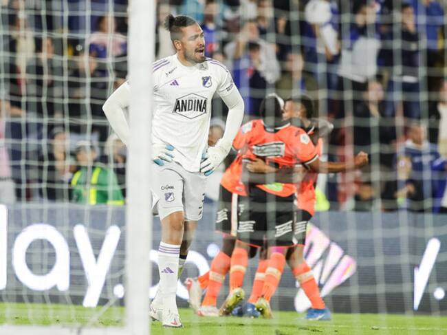 BOGOTÁ, 4 de mayo de 2023. Millonarios enfrenta a Envigado por la fecha 14 de la Liga BetPlay en el estadio El Campin.(Colprensa - John Paz)