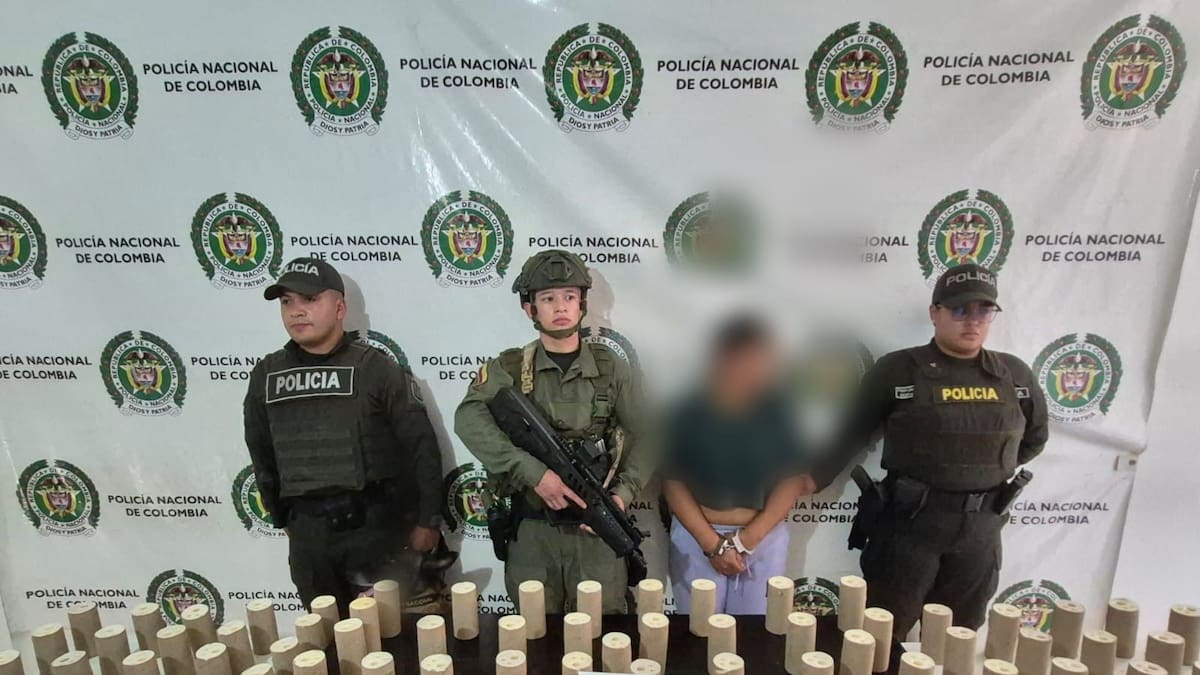 Una mujer capturada por transportar abundante y poderoso material explosivo en el Cauca