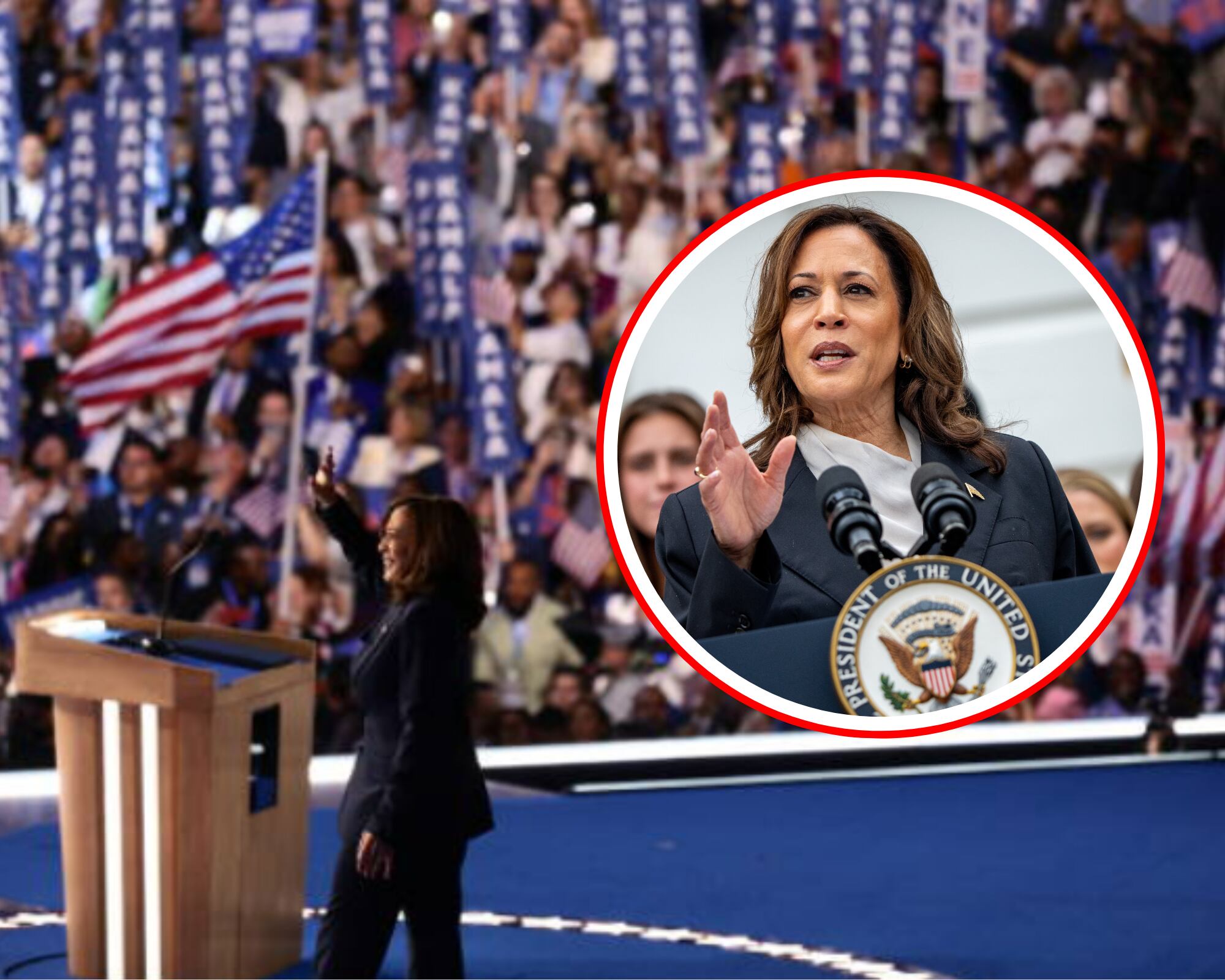 En un discurso de casi 40 minutos Kamala Harris se presentó como una líder pragmática que busca unir a todos los estadounidenses en torno a un nuevo camino para los Estados Unidos.
(Foto: Getty / Caracol Radio)