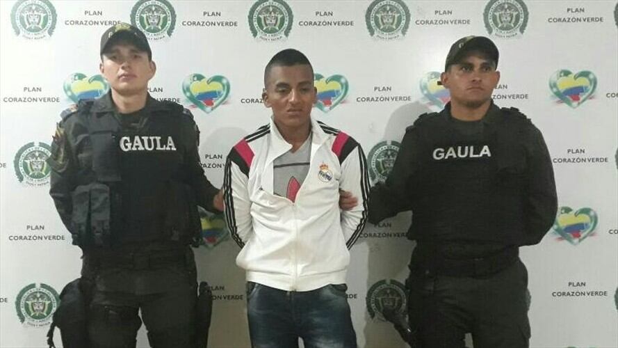 Capturado disidente de las Farc investigado por varios secuestros en Cauca. Foto: Fiscalía General de la Nación