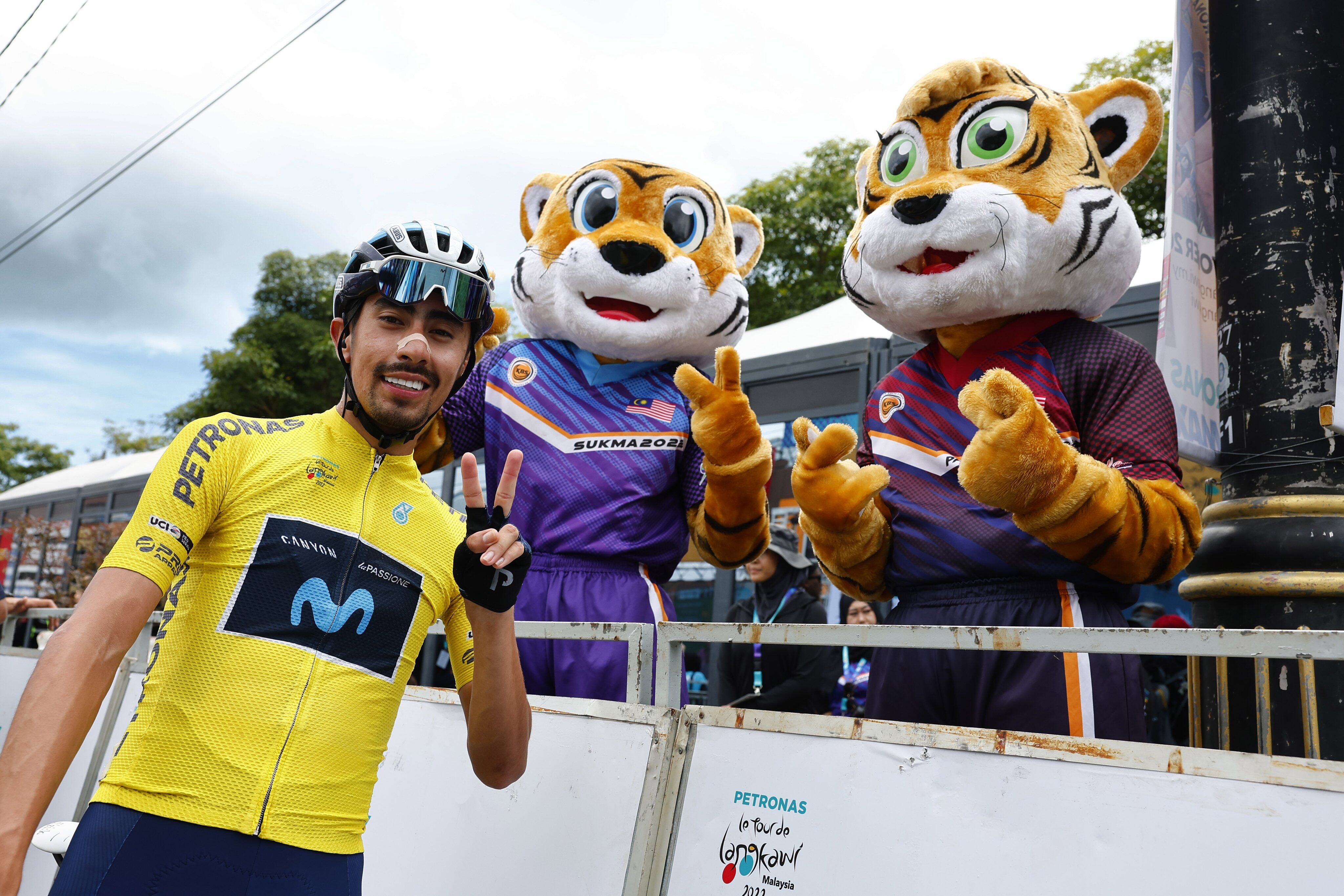 Iván Ramiro Sosa, líder de la clasificación general del Tour de Langkawi / @Movistar_Team.