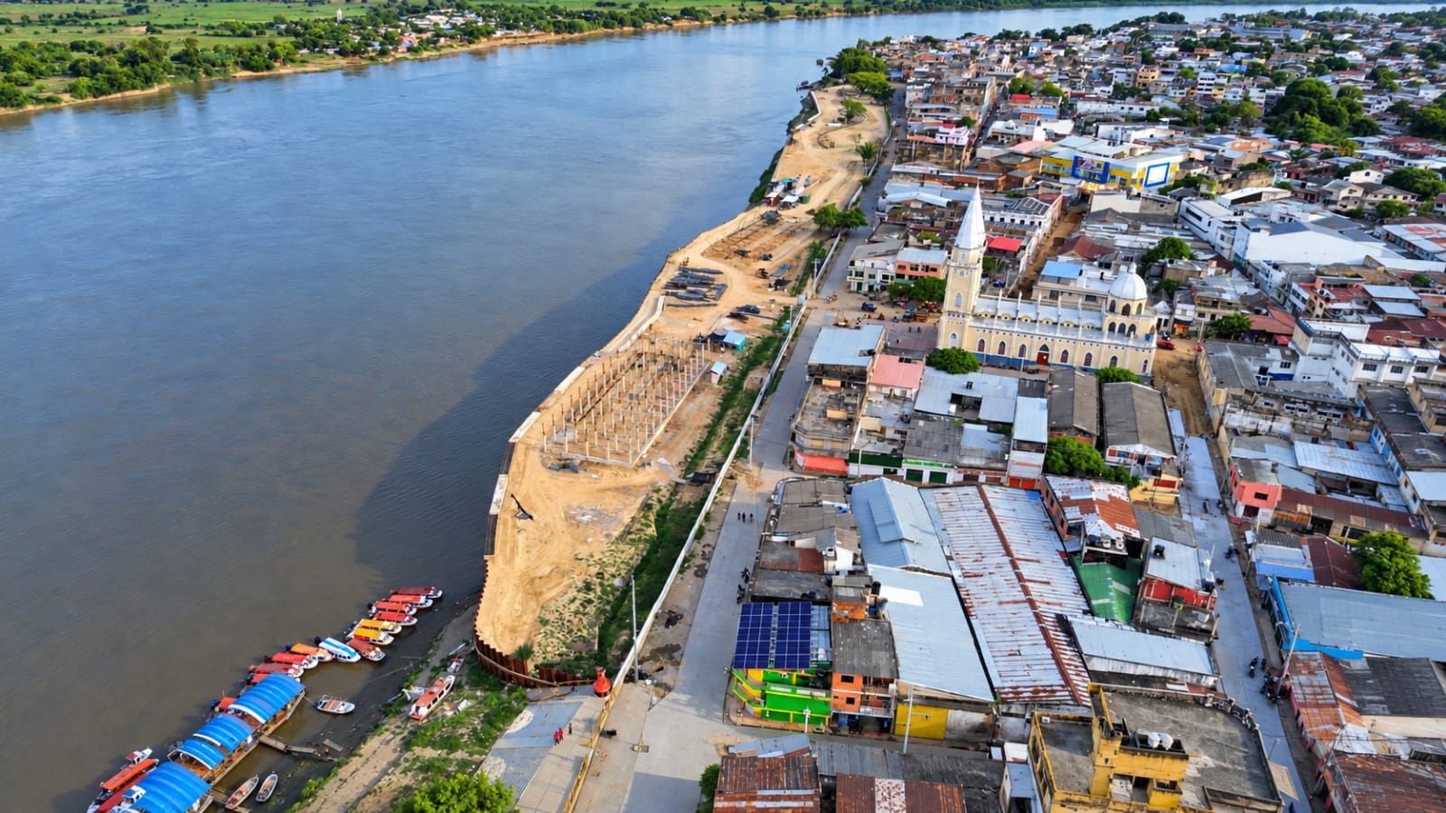 Malecón de Todos de Magangué registra 15% de avance de acuerdo con el cronograma