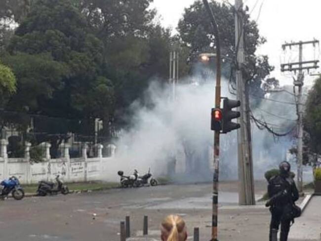 Disturbios Universidad Pedagógica de Bogotá