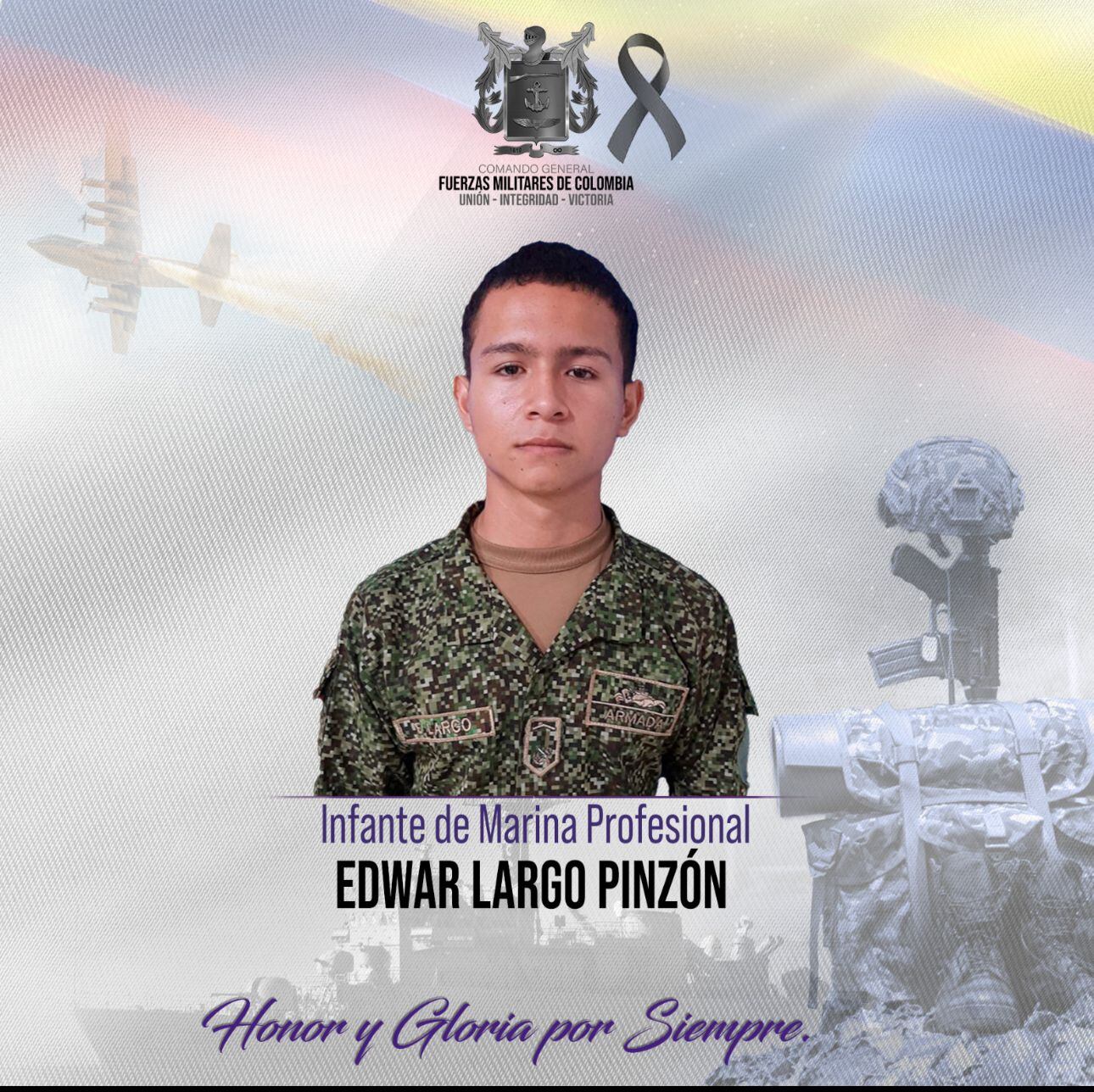 El Infante Edward Largo, murió en medio de combates contra el 'Clan del Golfo'