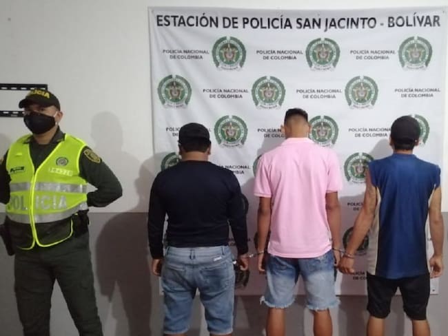 Detenidos tres jóvenes por violar el toque de queda en San Jacinto, Bolívar