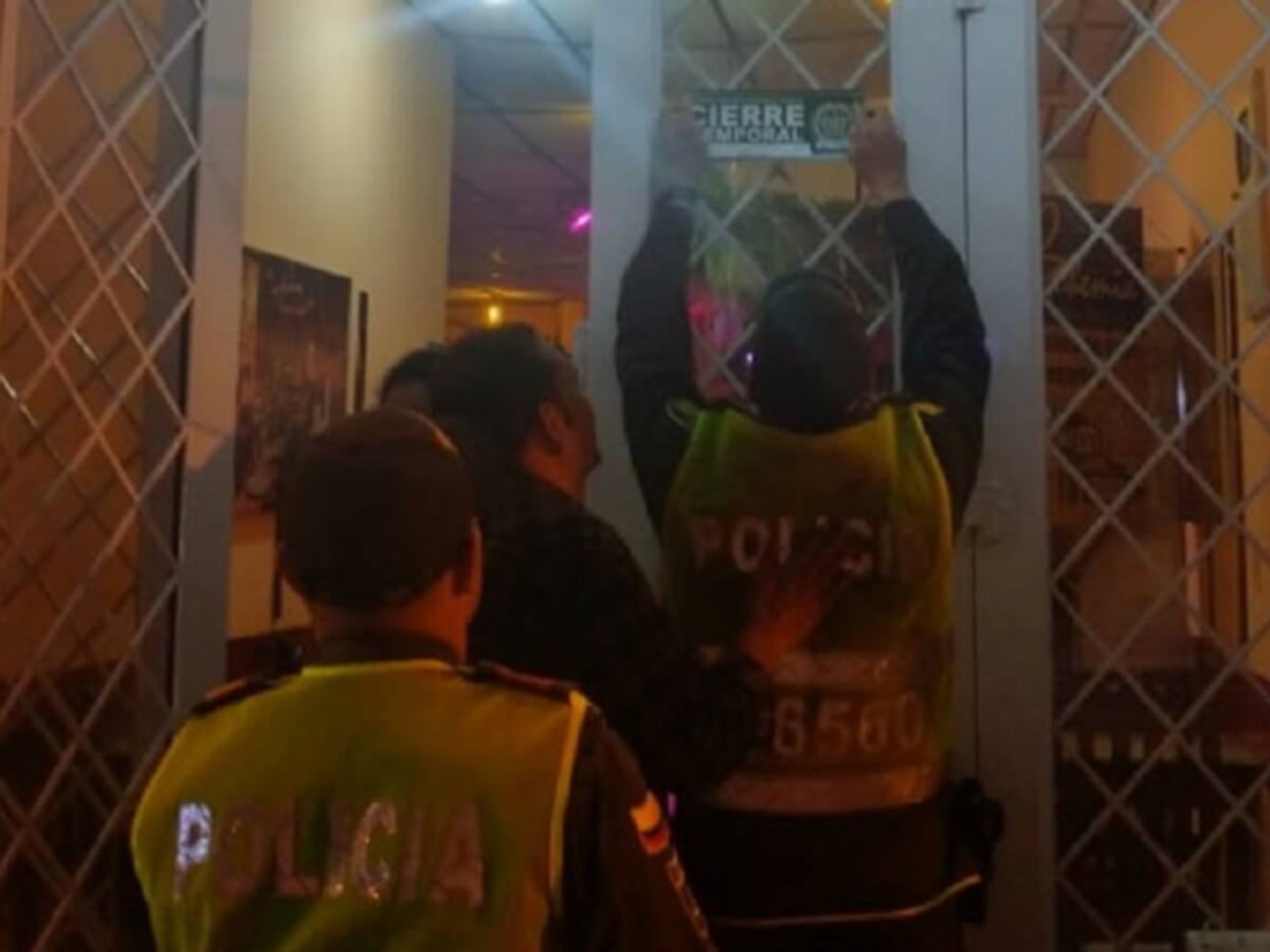 Fue sellado establecimiento nocturno por el ingreso a menores de edad