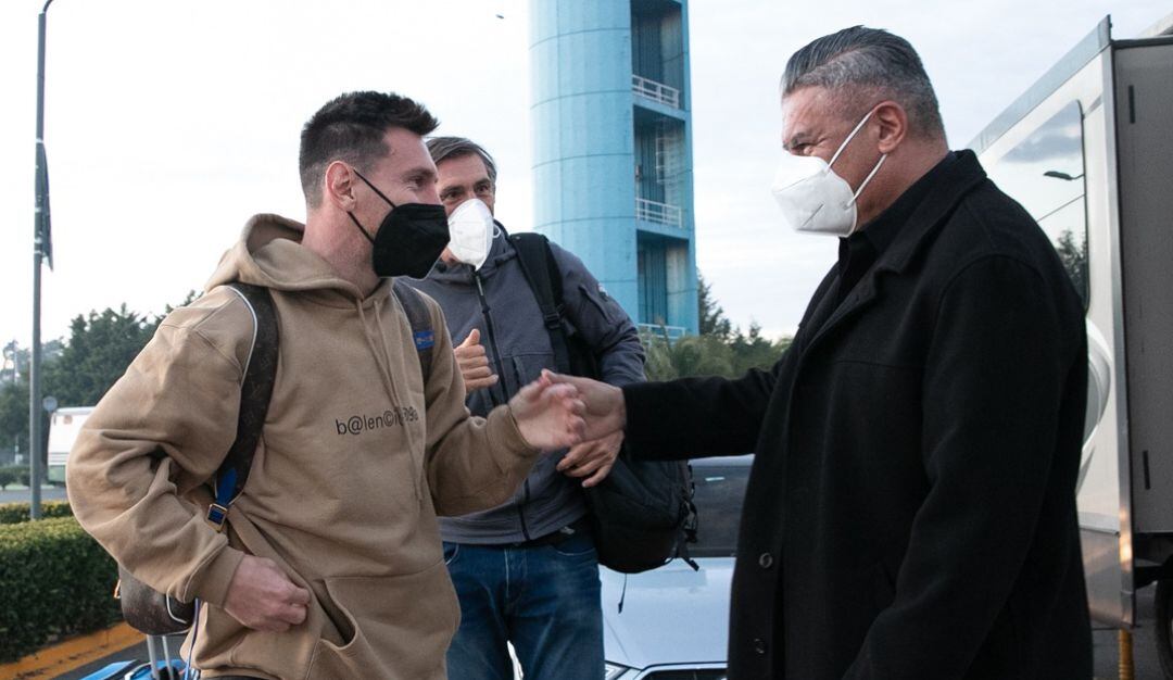 Messi se unió a la concentración de Argentina para partido ante Colombia