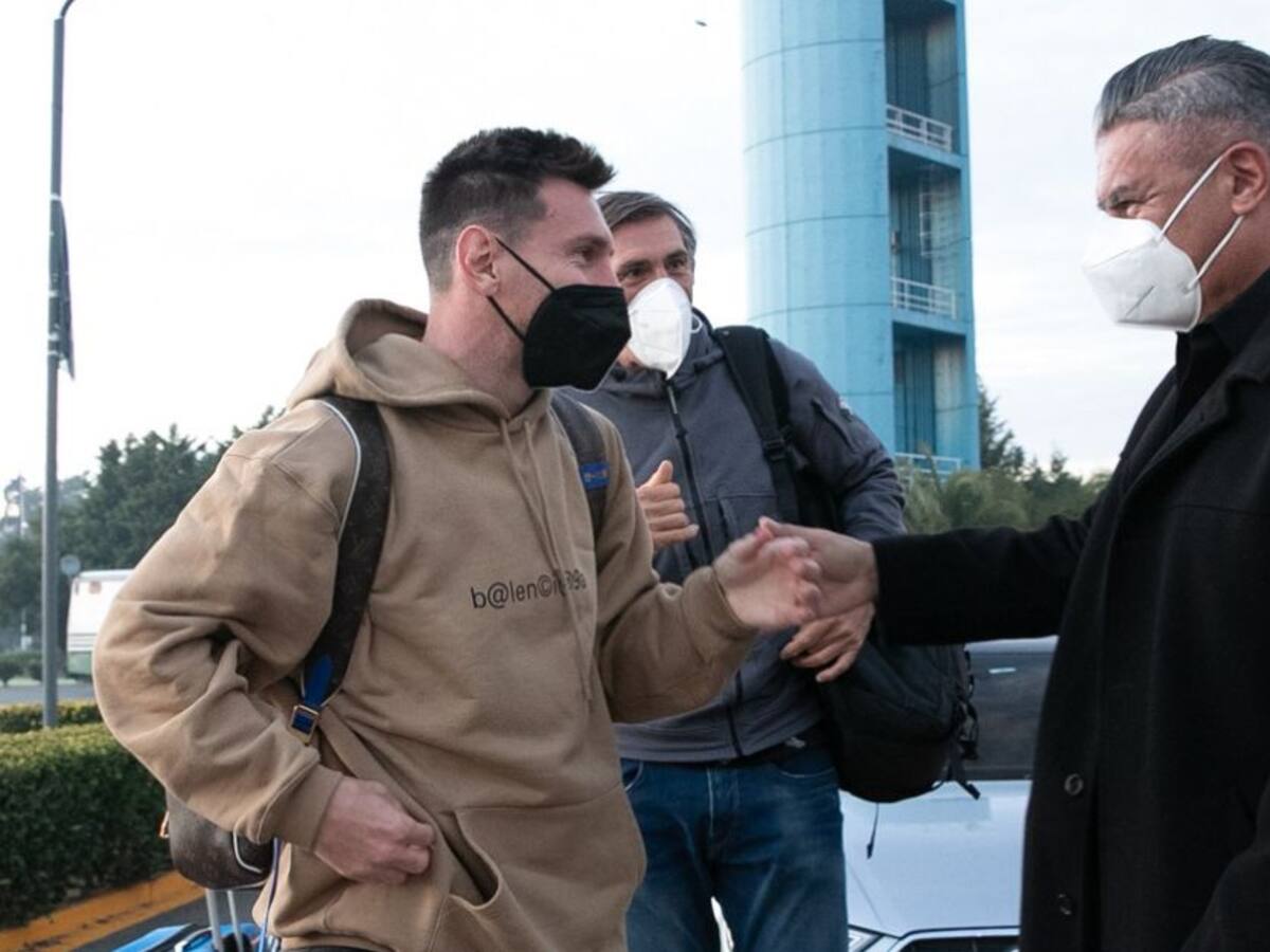 Messi se unió a la concentración de Argentina para partido ante Colombia