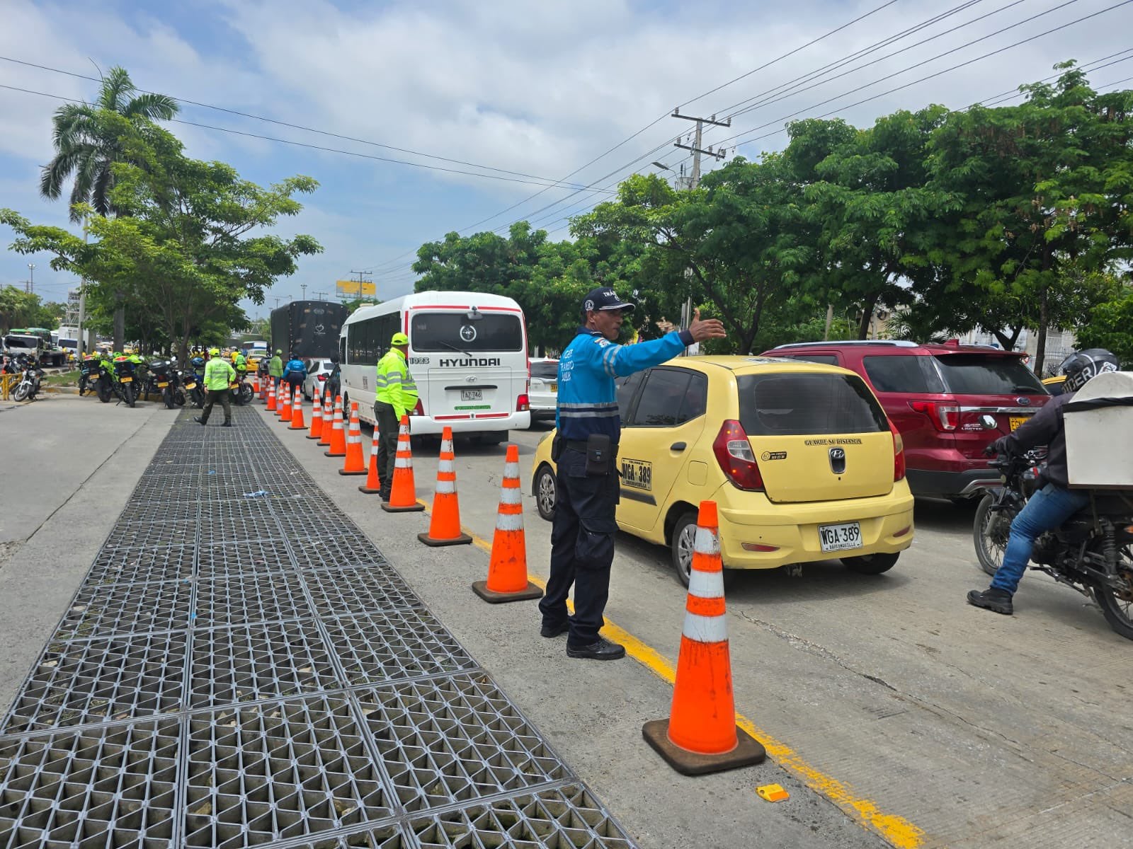 Agente de tránsito en Barranquilla